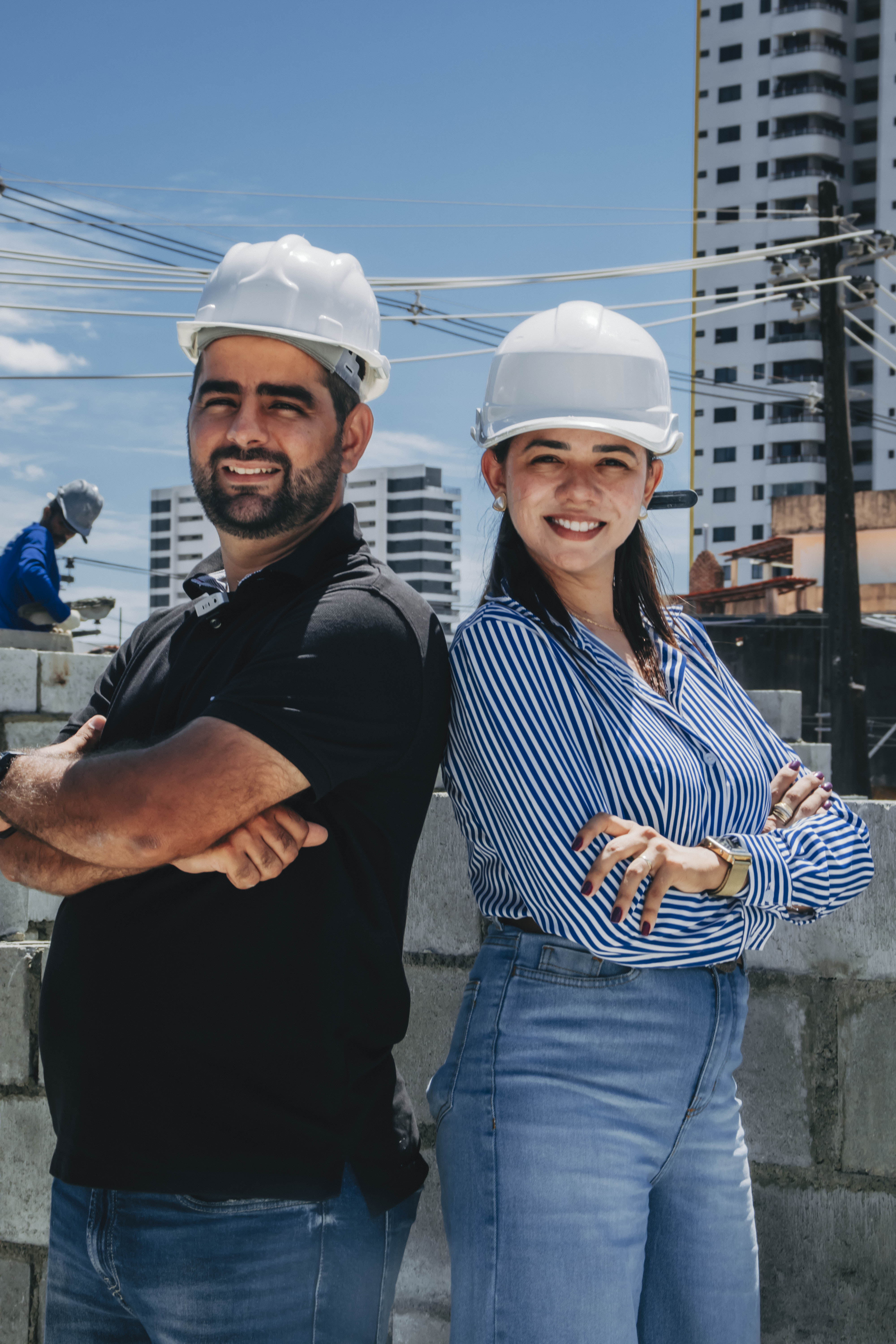 Equipe de construção profissional